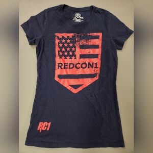 Women's Navy and Red Graphic Tee
